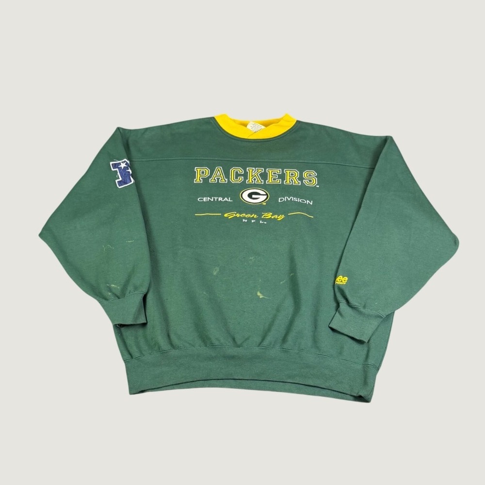 Vintage Lee Sport Green Bay Packers Sweatshirt Mens XXL Green NFL Central Div